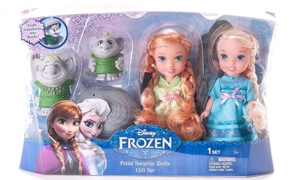 Игровой набор из серии Принцессы Дисней Холодное Сердце - 2 куклы 15 см. и тролли  